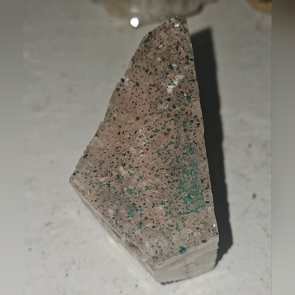 Dogtooth With Malachite And Pyrite